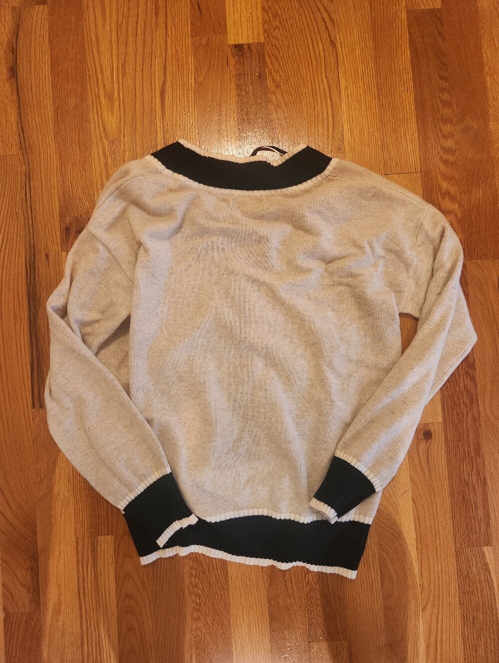 NAADAM 100% CASHMERE Color Block cardigan S - Picture 6 of 6